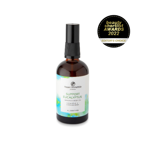 House of Immortelle Support Eucalyptus Massage & Body Oil