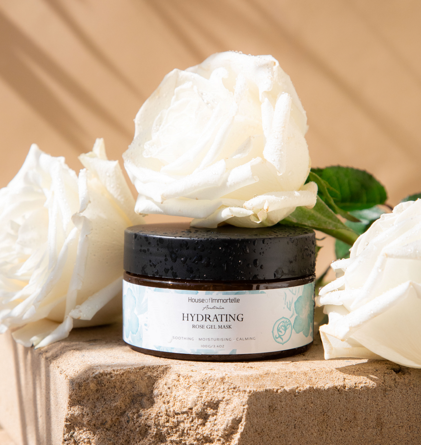 House of Immortelle award-winning Hydrating Rose Gel Mask for soft, hydrated and radiant-looking skin.