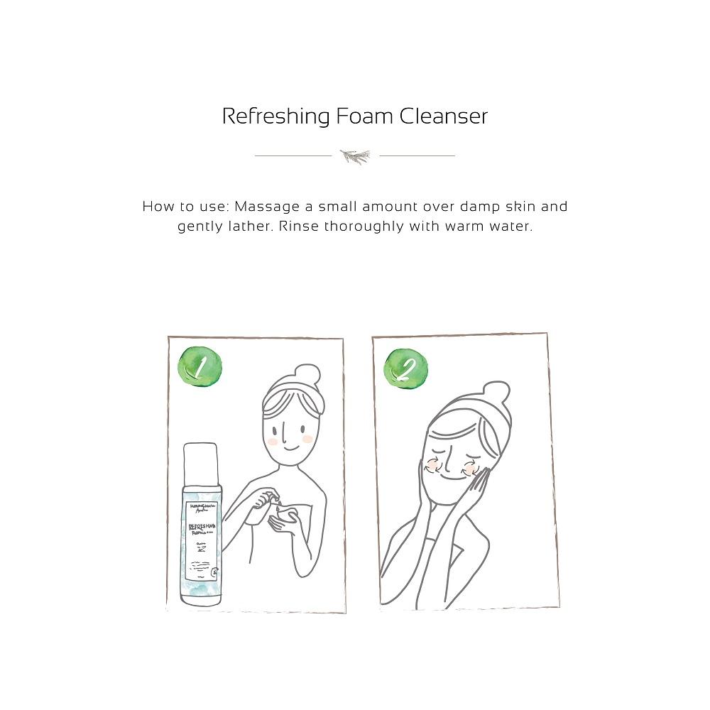 A luxurious refreshing foam cleanser by House of Immortelle, designed to deeply cleanse the skin. The airy foam gently removes impurities, leaving the skin feeling fresh, soft, and revitalized. Packaged in an elegant bottle, it blends natural ingredients for a soothing skincare experience